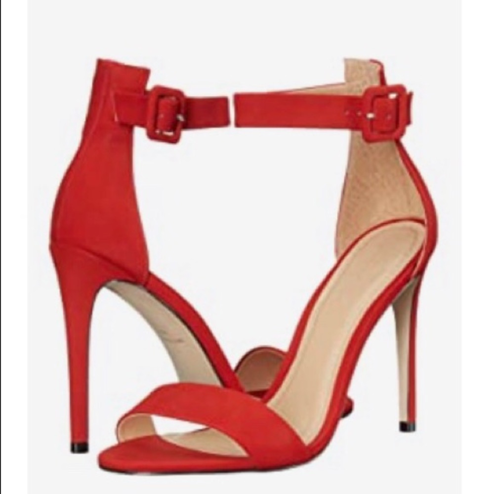 Massimo Matteo Red Suede Sandal